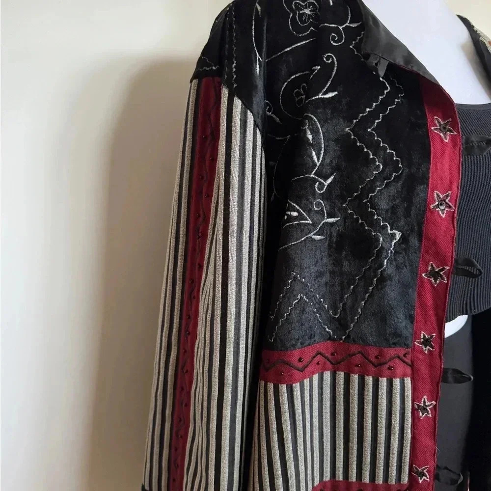 Vintage Brownstone Studio Patchwork Jacket Size L… - image 2